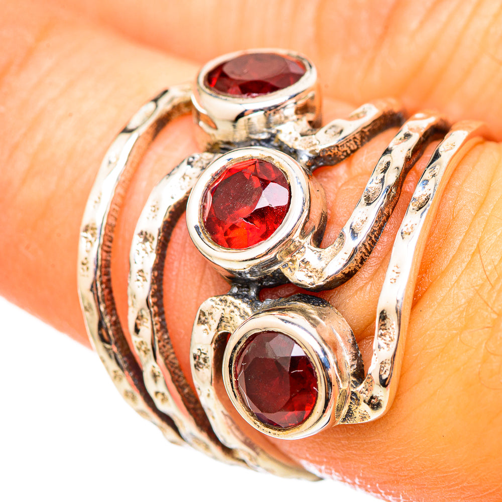 Garnet Rings handcrafted by Anasilvercos - RING114783