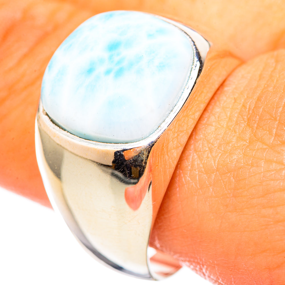 Larimar Rings handcrafted by Anasilvercos - RING114794