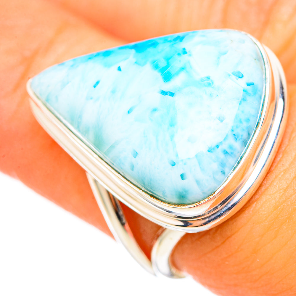 Larimar Rings handcrafted by Anasilvercos - RING114795