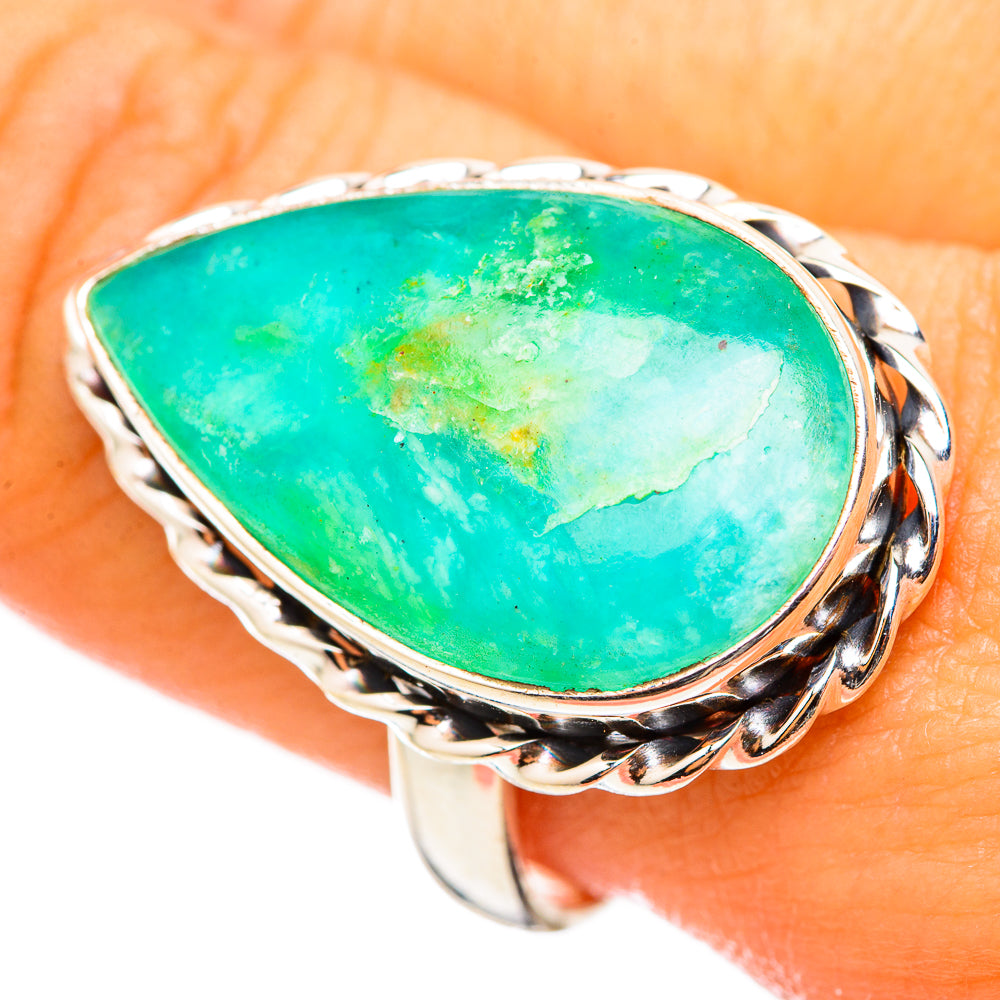 Peruvian Opal Rings handcrafted by Anasilvercos - RING114822