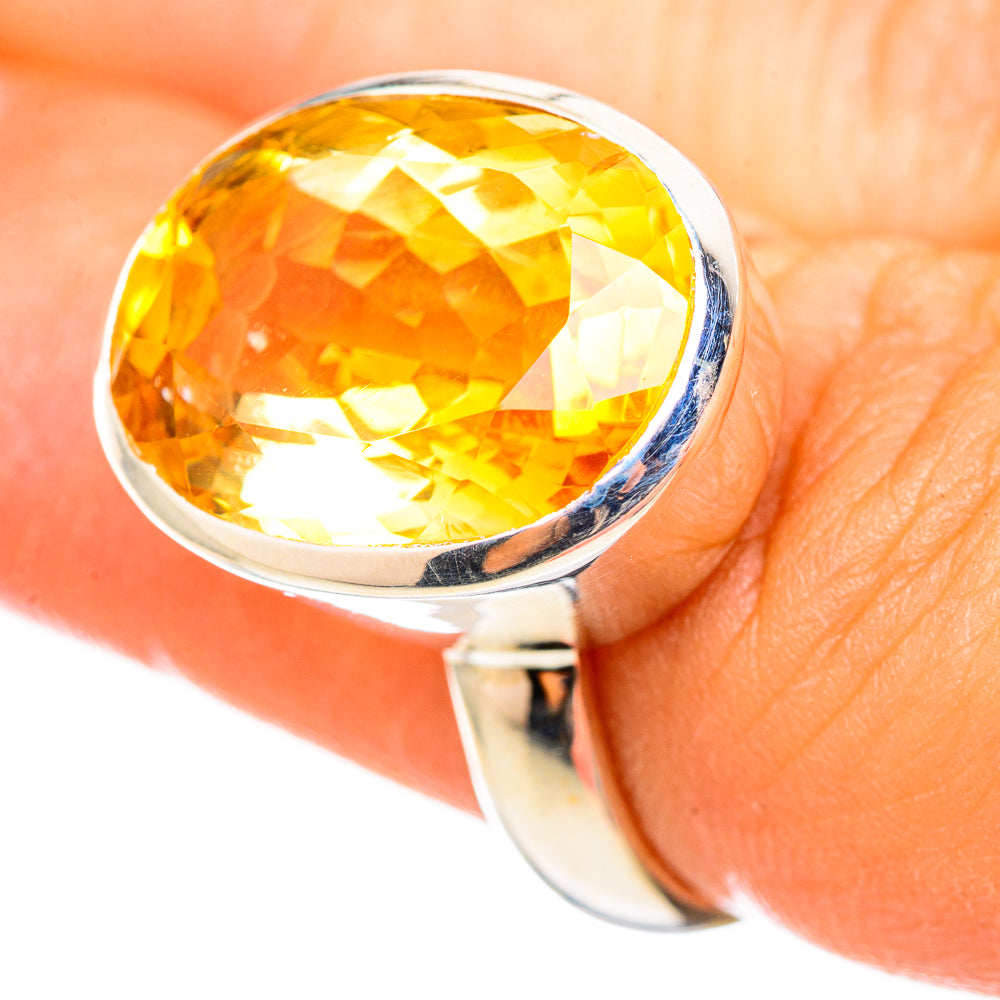 Citrine Rings handcrafted by Anasilvercos - RING114825