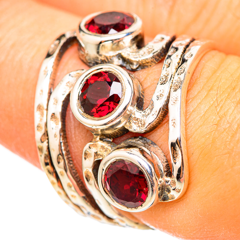 Garnet Rings handcrafted by Anasilvercos - RING114828