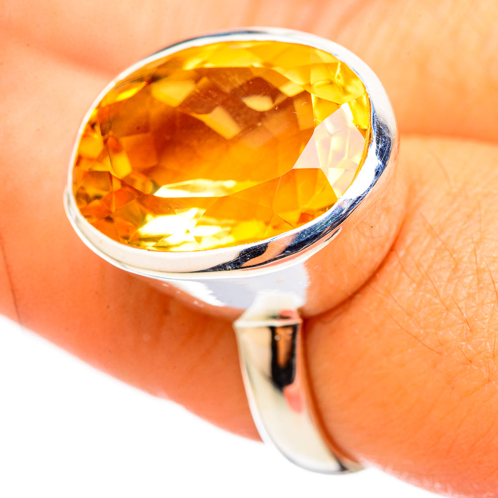 Citrine Rings handcrafted by Anasilvercos - RING114849