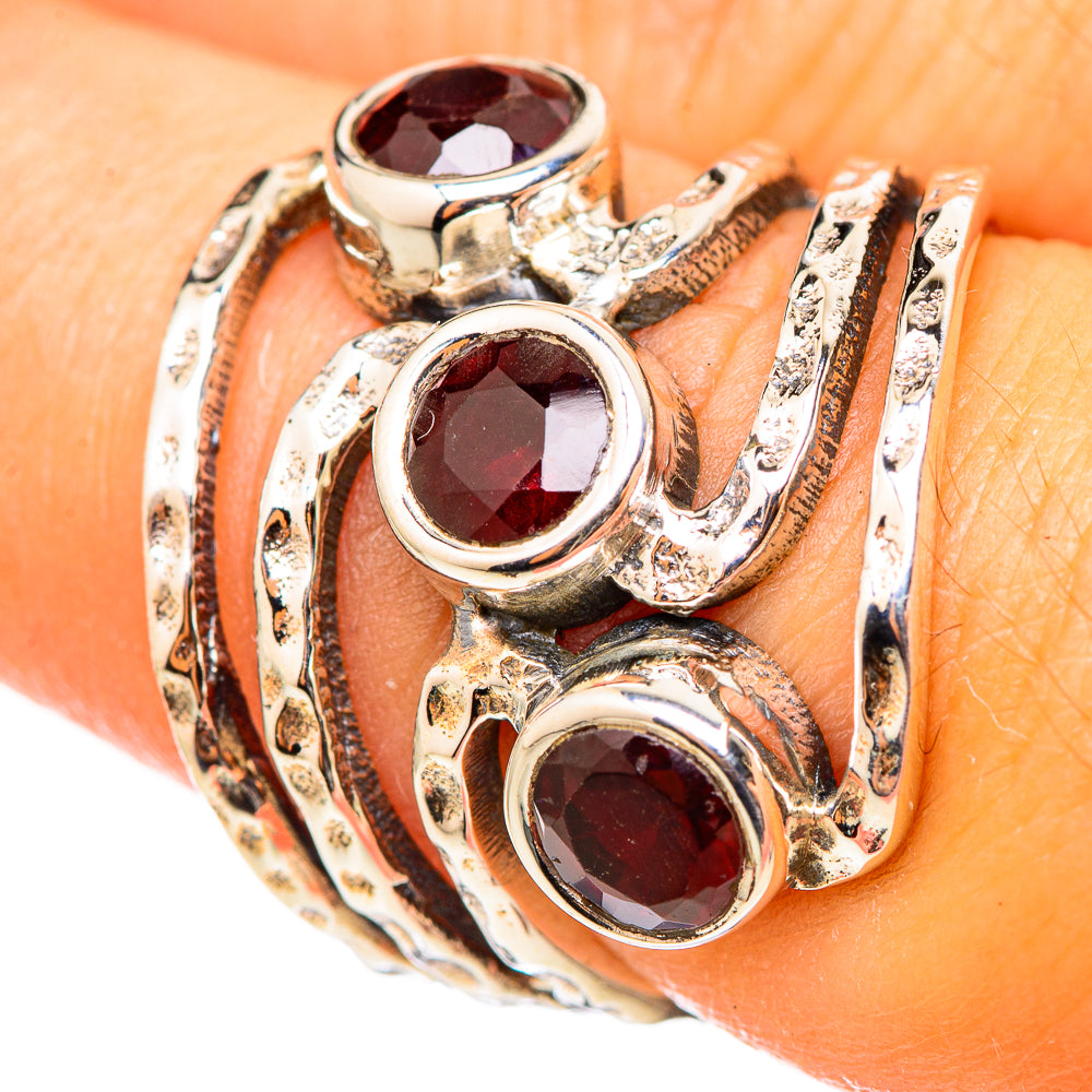 Garnet Rings handcrafted by Anasilvercos - RING114850