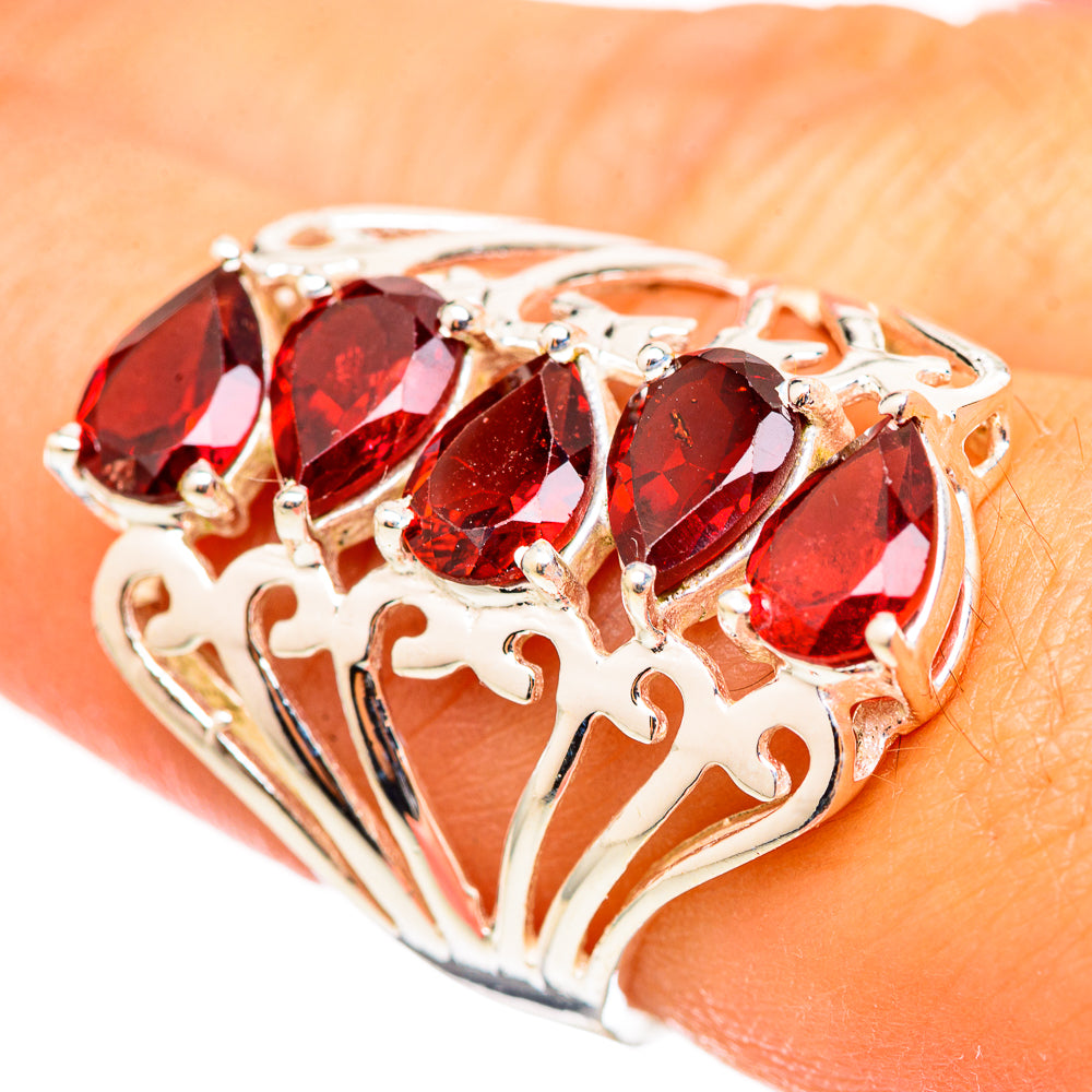 Garnet Rings handcrafted by Anasilvercos - RING114851