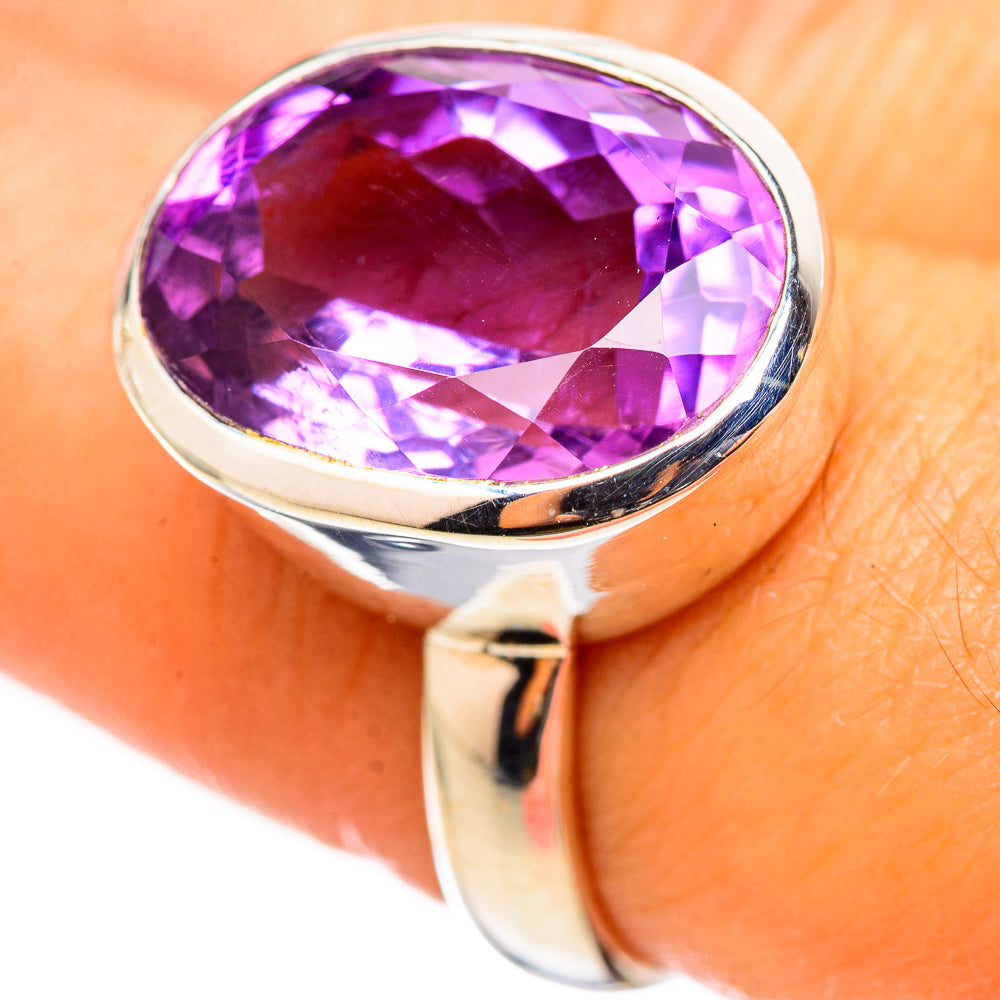 Amethyst Rings handcrafted by Anasilvercos - RING114853