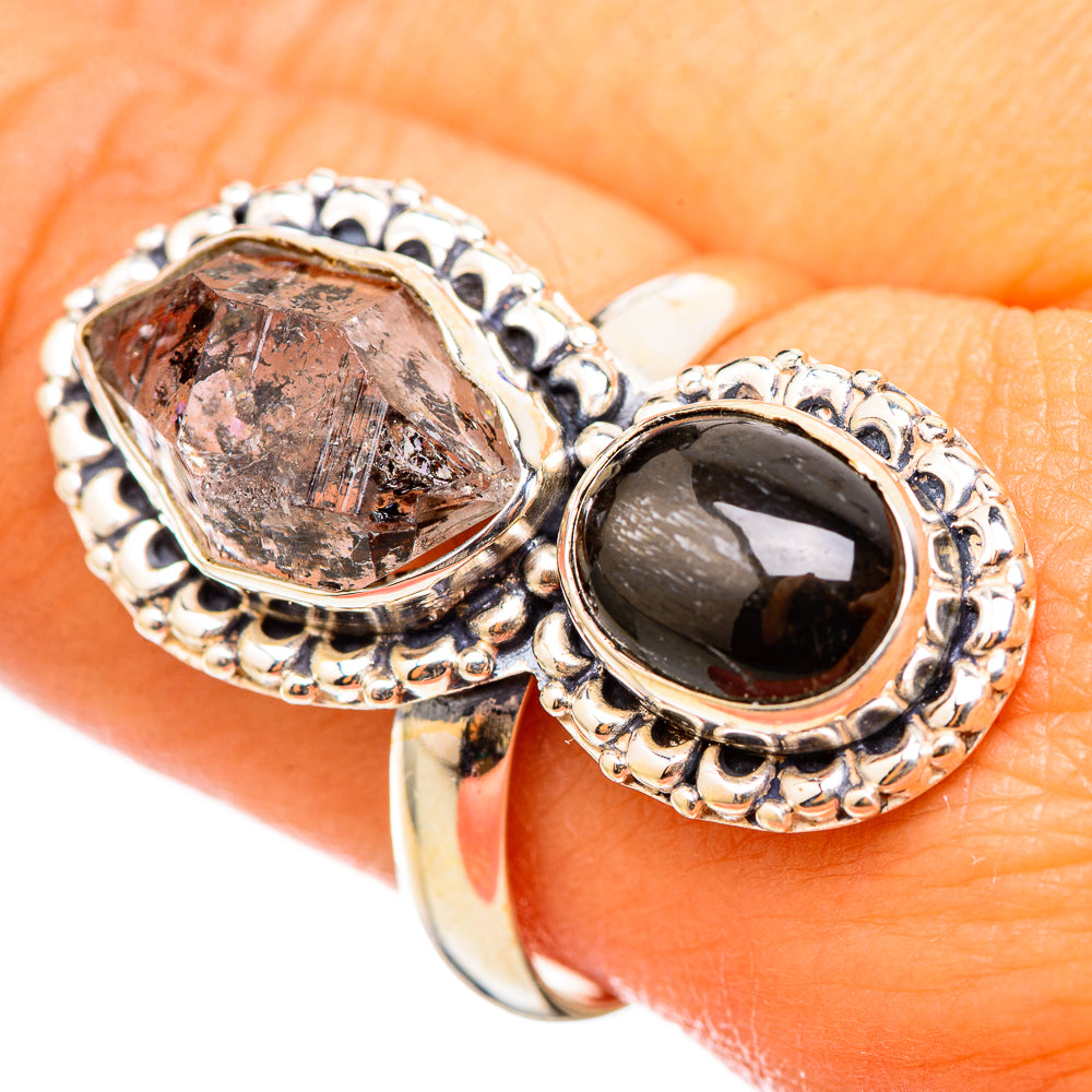 Herkimer Diamond Rings handcrafted by Anasilvercos - RING114856