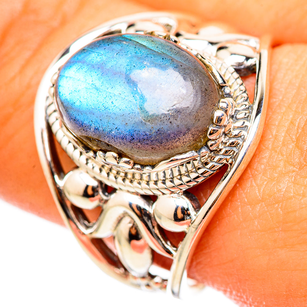Labradorite Rings handcrafted by Anasilvercos - RING114866