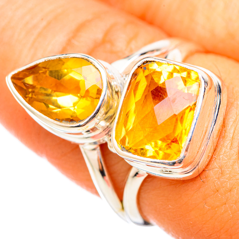 Citrine Rings handcrafted by Anasilvercos - RING114888
