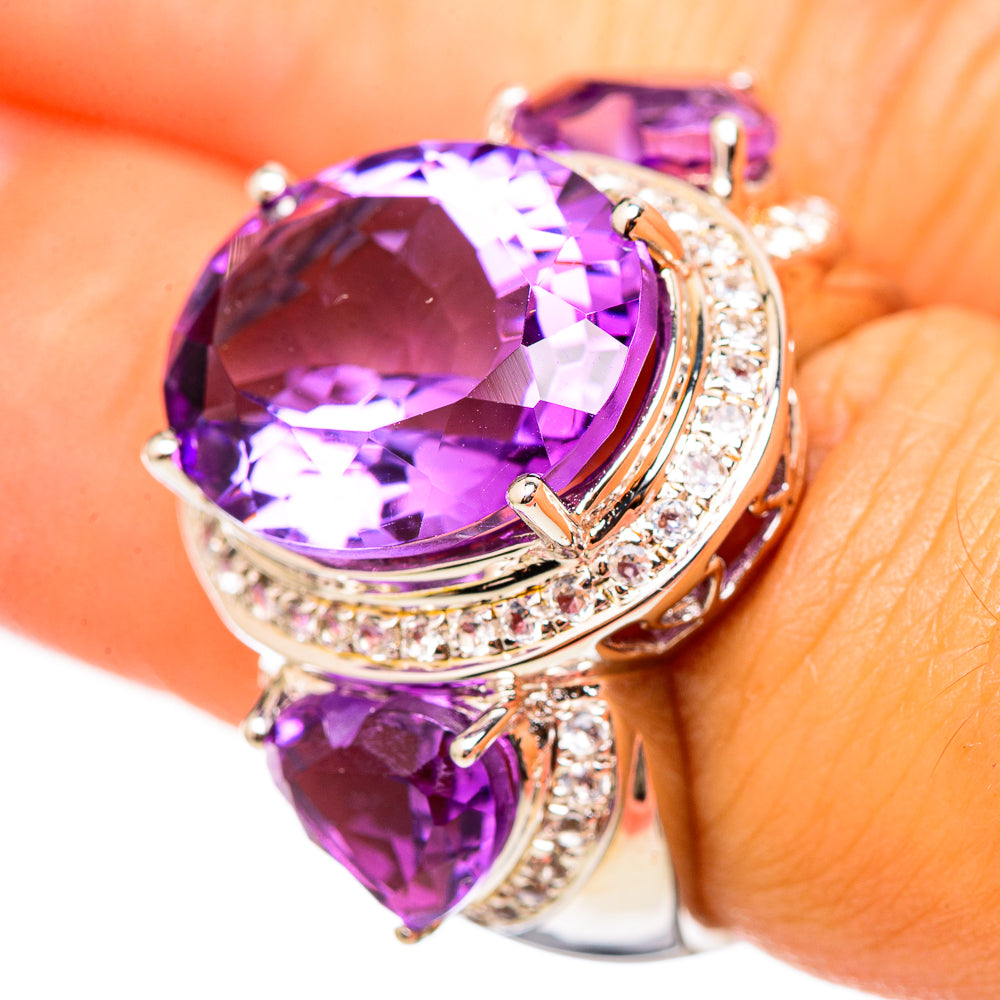 Amethyst Rings handcrafted by Anasilvercos - RING114894