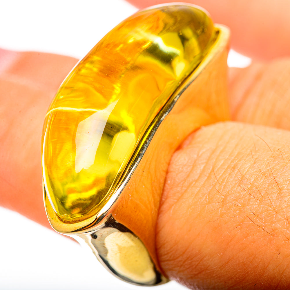 Lemon Quartz Rings handcrafted by Anasilvercos - RING114912