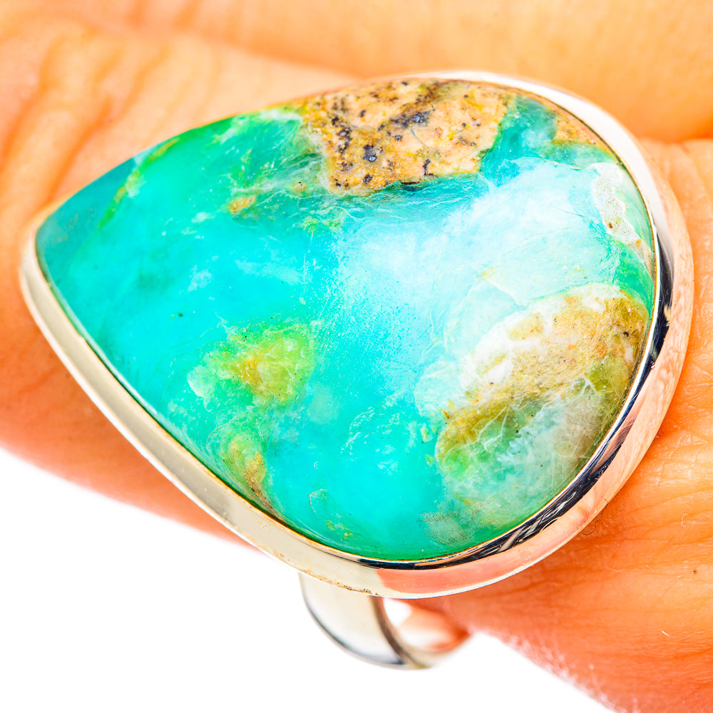 Peruvian Opal Rings handcrafted by Anasilvercos - RING114926