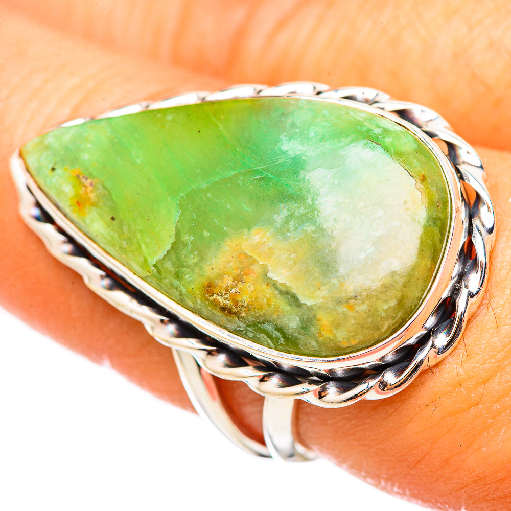 Peruvian Opal Rings handcrafted by Anasilvercos - RING114929