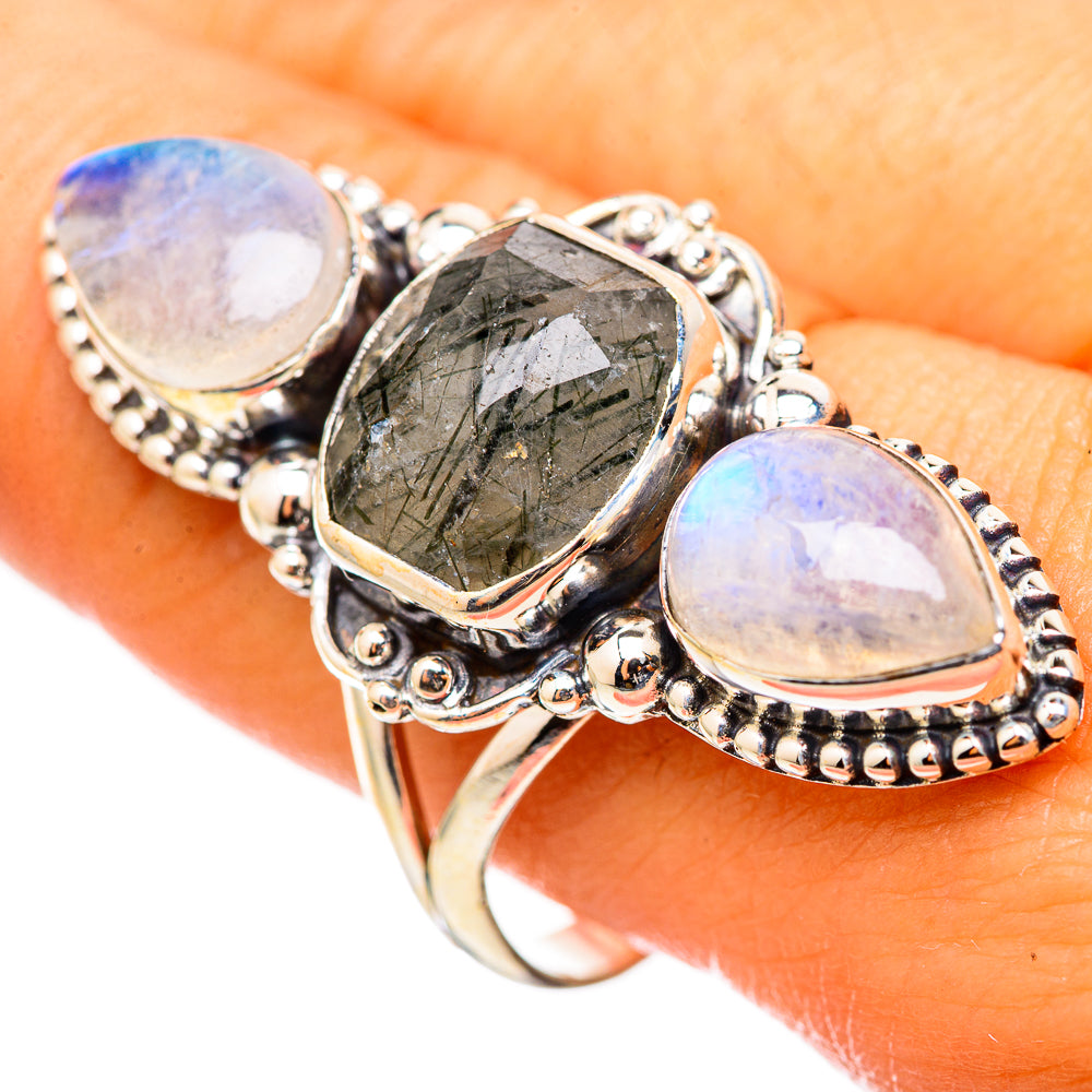 Tourmalinated Quartz Rings handcrafted by Anasilvercos - RING114931