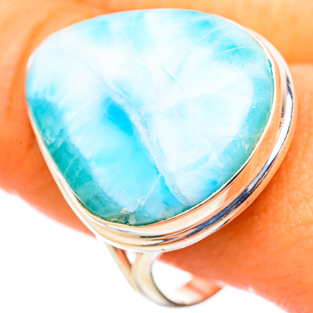 Larimar Rings handcrafted by Anasilvercos - RING114937