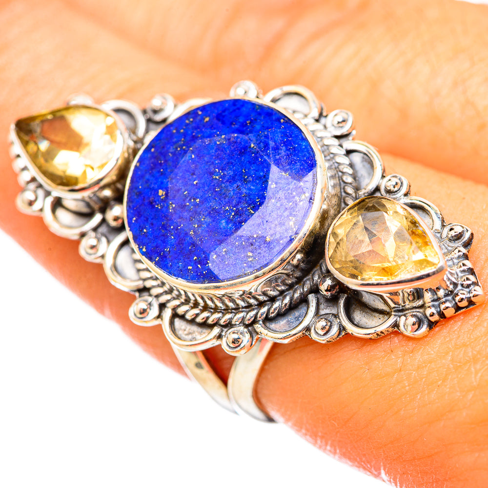 Lapis Lazuli Rings handcrafted by Anasilvercos - RING114954