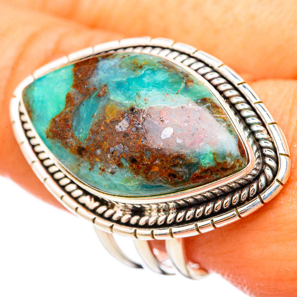 Peruvian Opal Rings handcrafted by Anasilvercos - RING114956