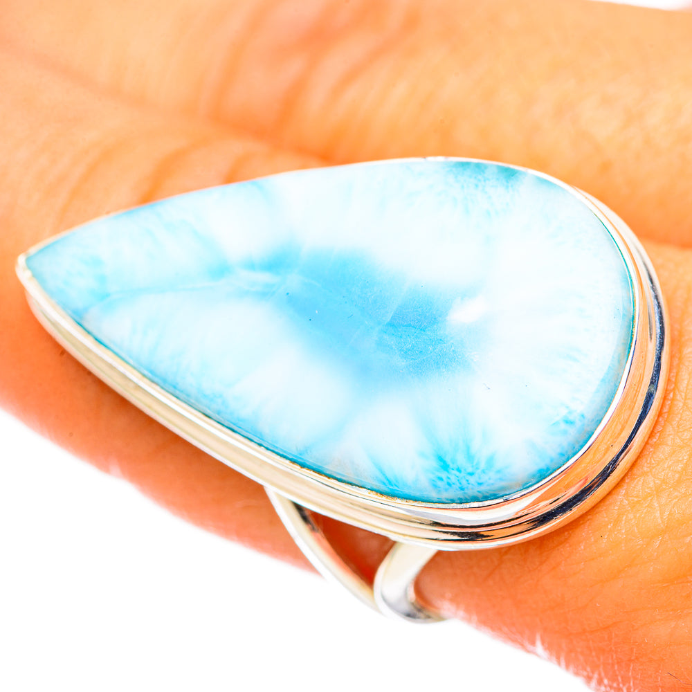 Larimar Rings handcrafted by Anasilvercos - RING114957