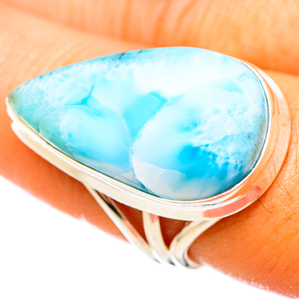 Larimar Rings handcrafted by Anasilvercos - RING114968