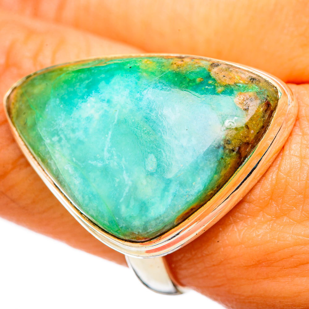 Peruvian Opal Rings handcrafted by Anasilvercos - RING114978
