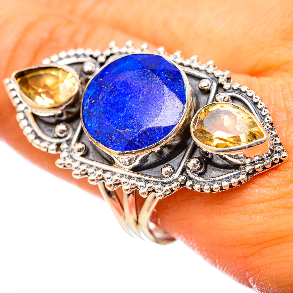 Lapis Lazuli Rings handcrafted by Anasilvercos - RING114984