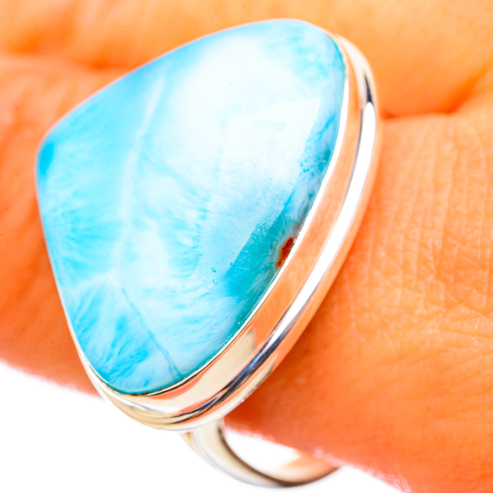 Larimar Rings handcrafted by Anasilvercos - RING114988