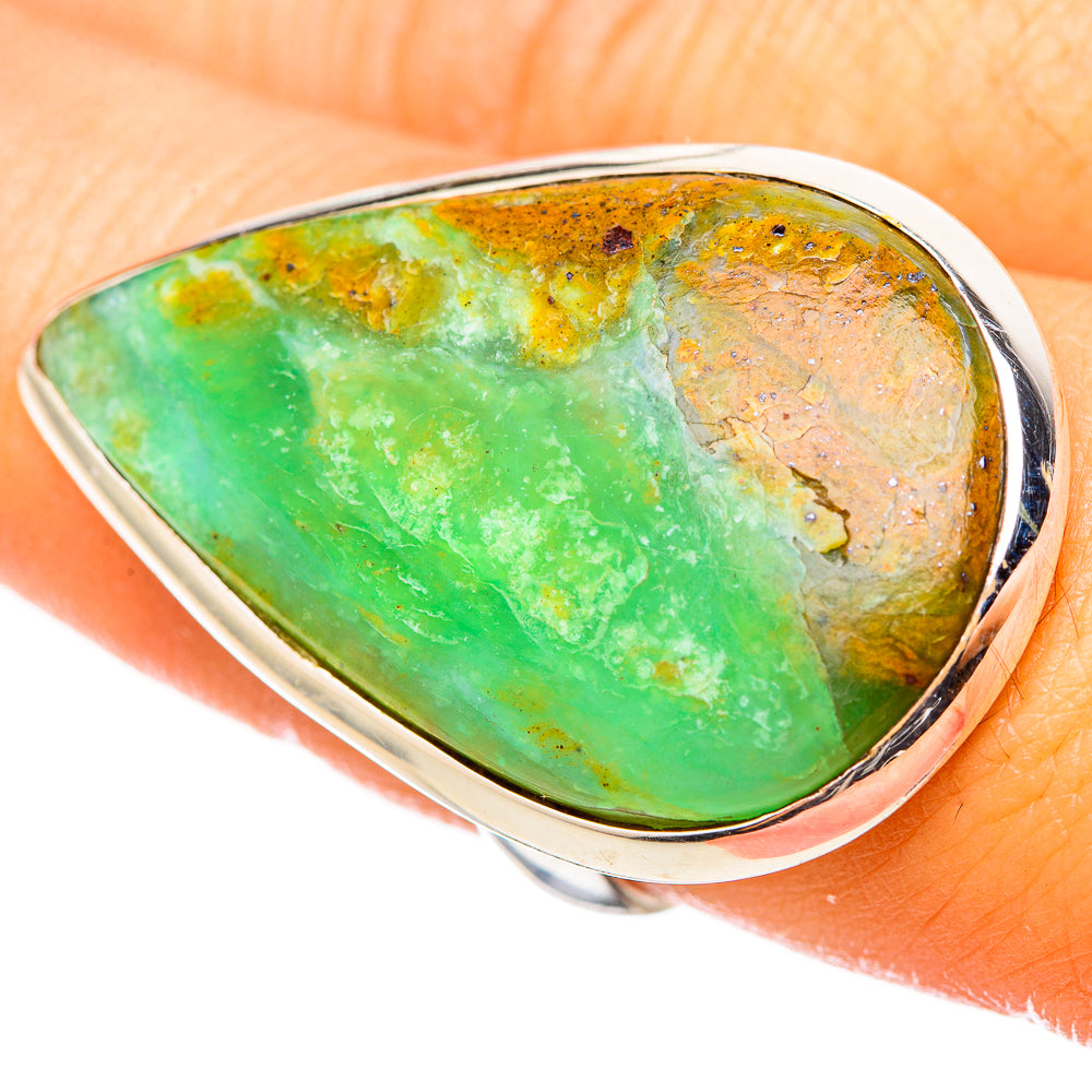 Peruvian Opal Rings handcrafted by Anasilvercos - RING114991