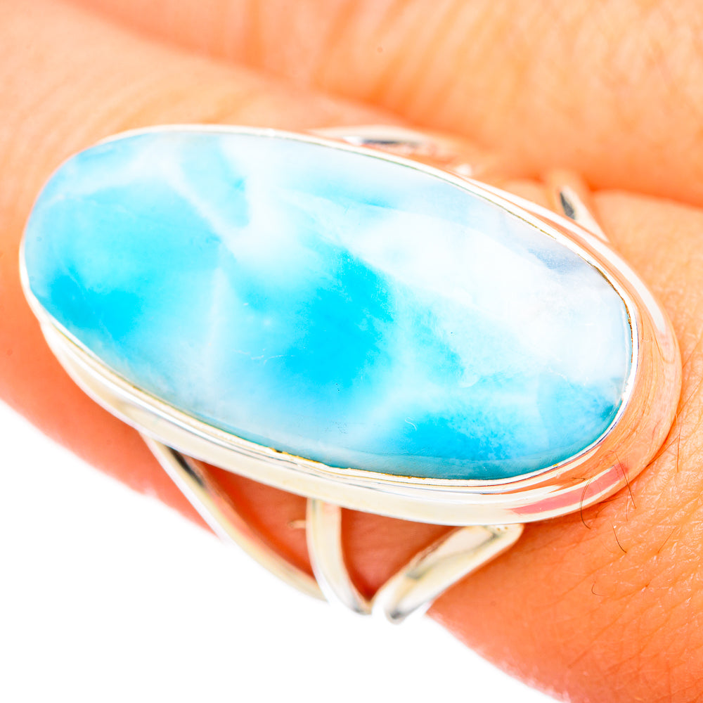 Larimar Rings handcrafted by Anasilvercos - RING114995