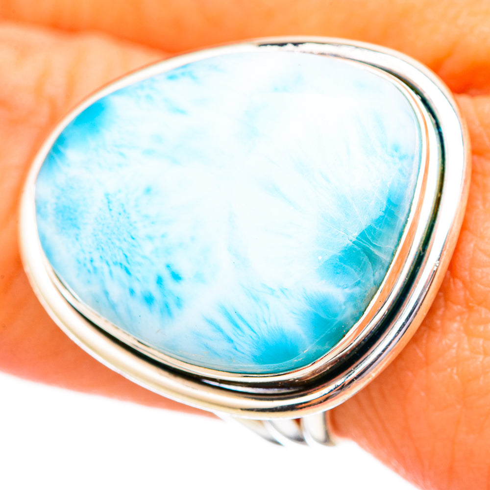 Larimar Rings handcrafted by Anasilvercos - RING114998