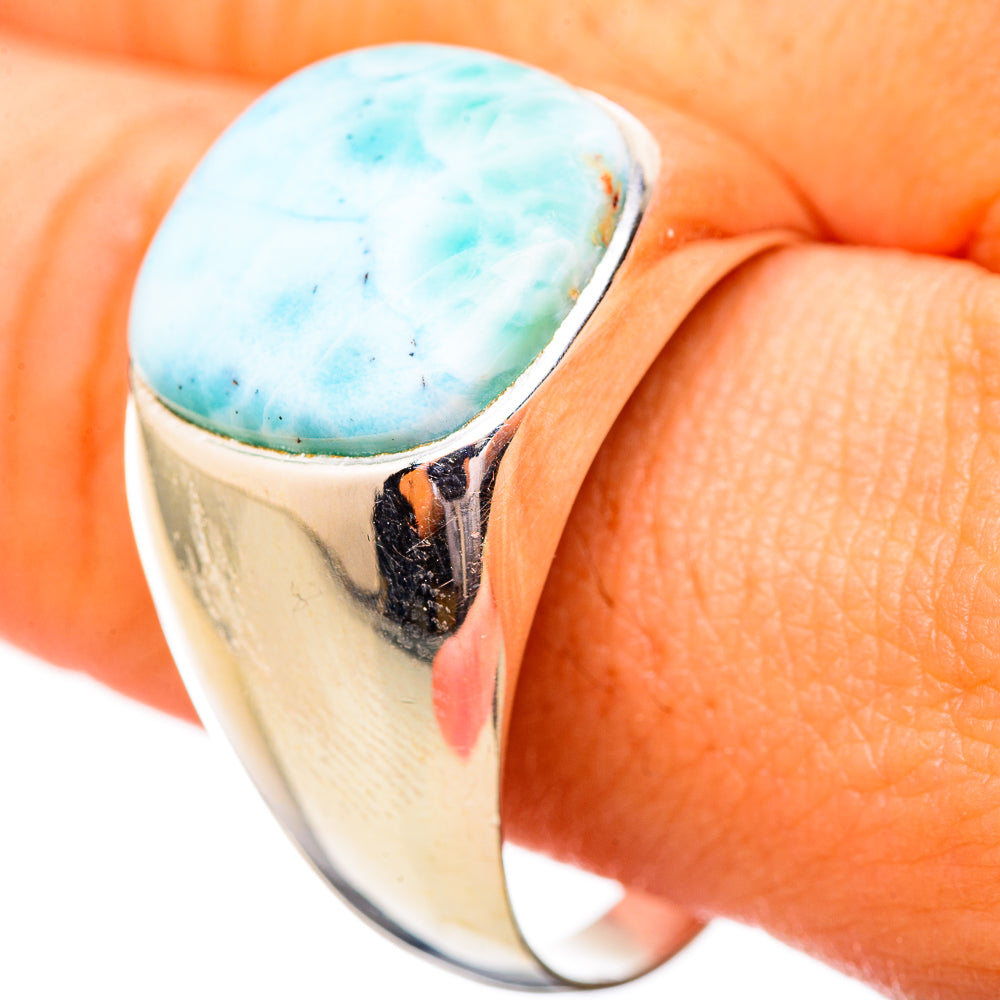 Larimar Rings handcrafted by Anasilvercos - RING115000