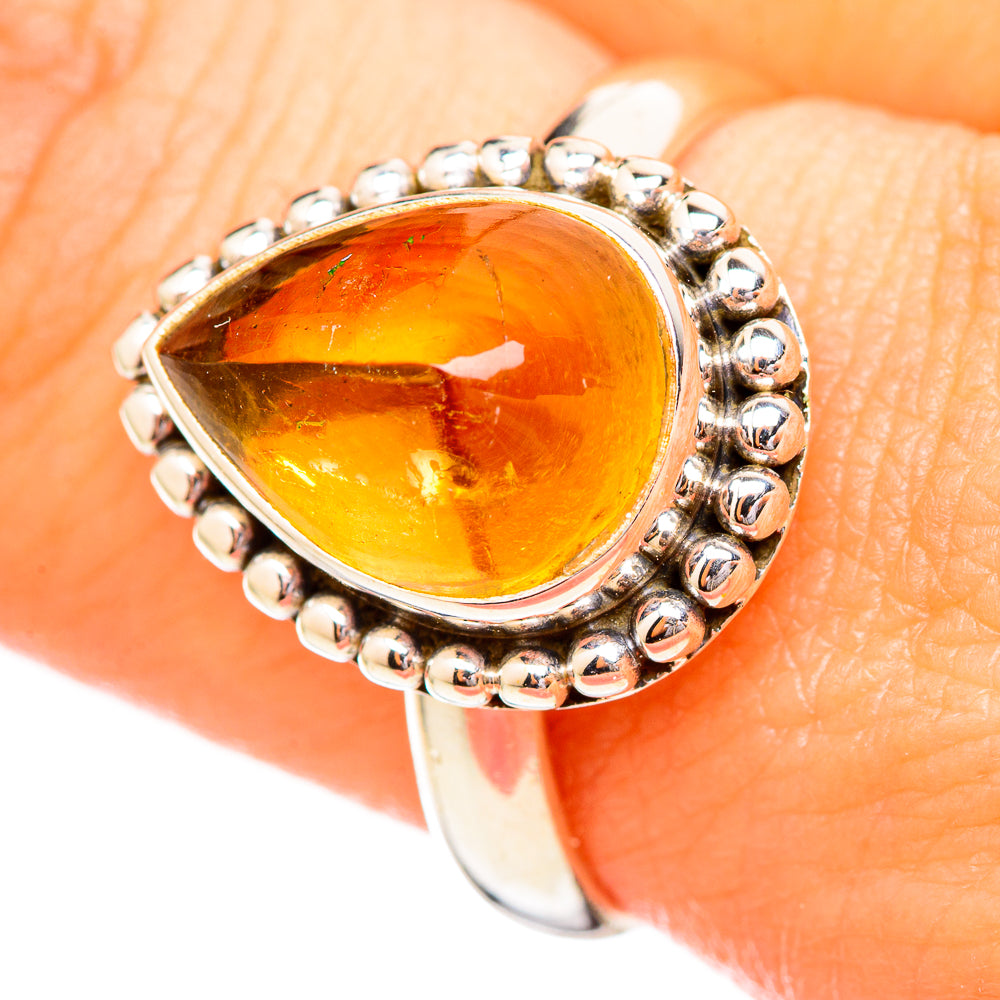 Citrine Rings handcrafted by Anasilvercos - RING115005