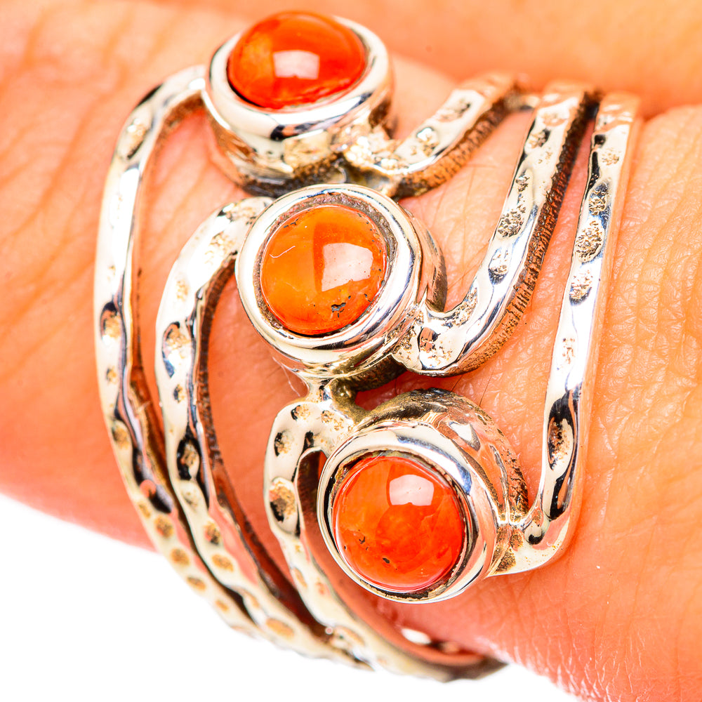 Carnelian Rings handcrafted by Anasilvercos - RING115011