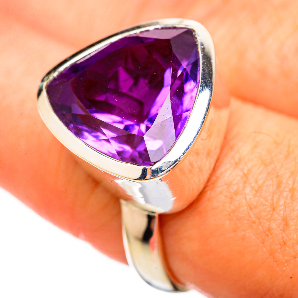 Amethyst Rings handcrafted by Anasilvercos - RING115013