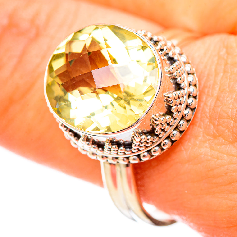 Citrine Rings handcrafted by Anasilvercos - RING115019