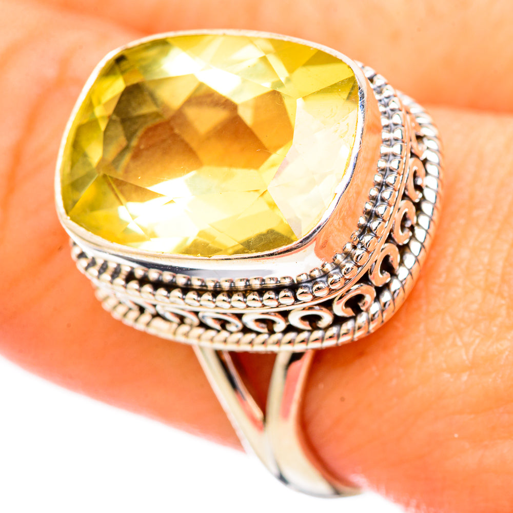Citrine Rings handcrafted by Anasilvercos - RING115020
