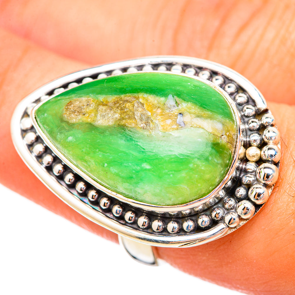 Peruvian Opal Rings handcrafted by Anasilvercos - RING115027
