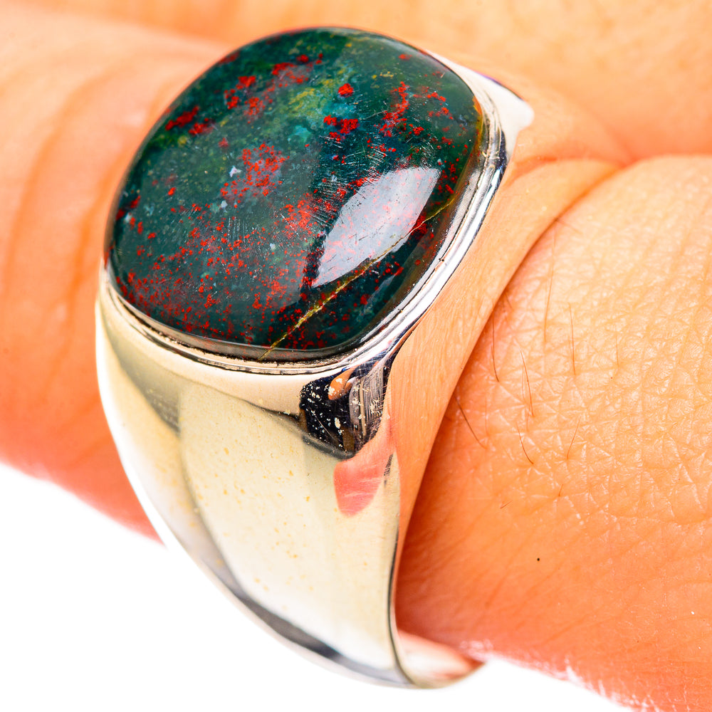 Bloodstone Rings handcrafted by Anasilvercos - RING115028