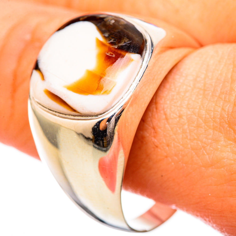 Peanut Wood Jasper Rings handcrafted by Anasilvercos - RING115030