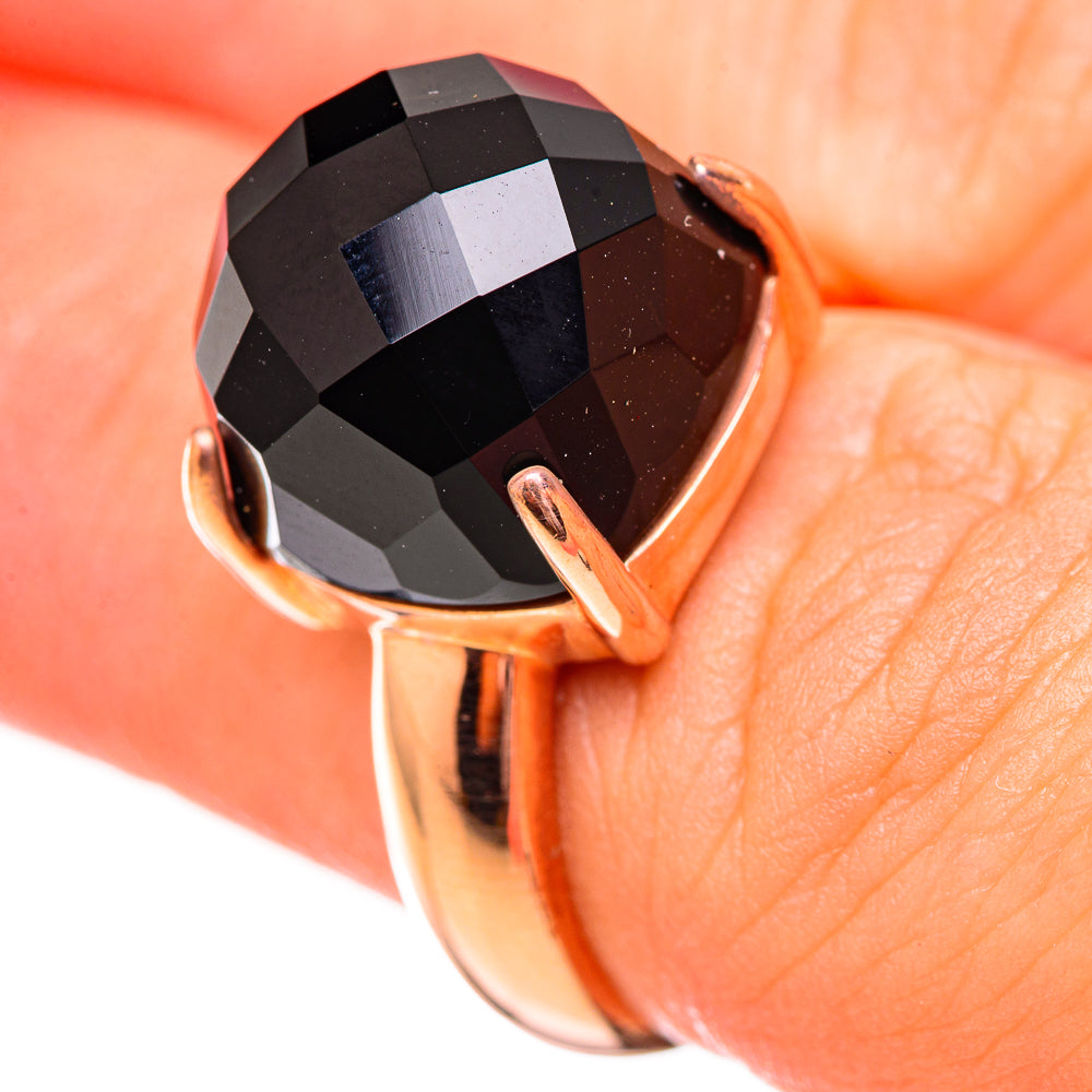 Black Onyx Rings handcrafted by Anasilvercos - RING115040