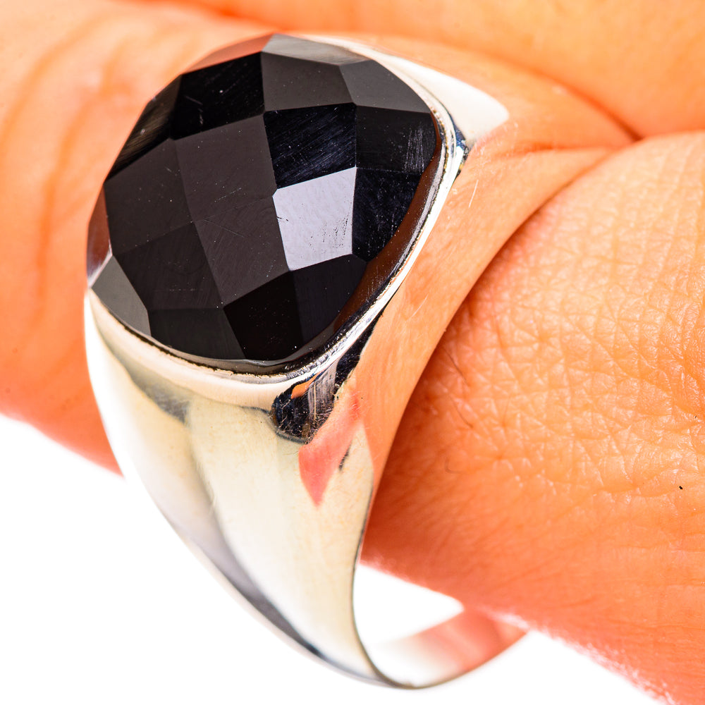 Black Onyx Rings handcrafted by Anasilvercos - RING115041