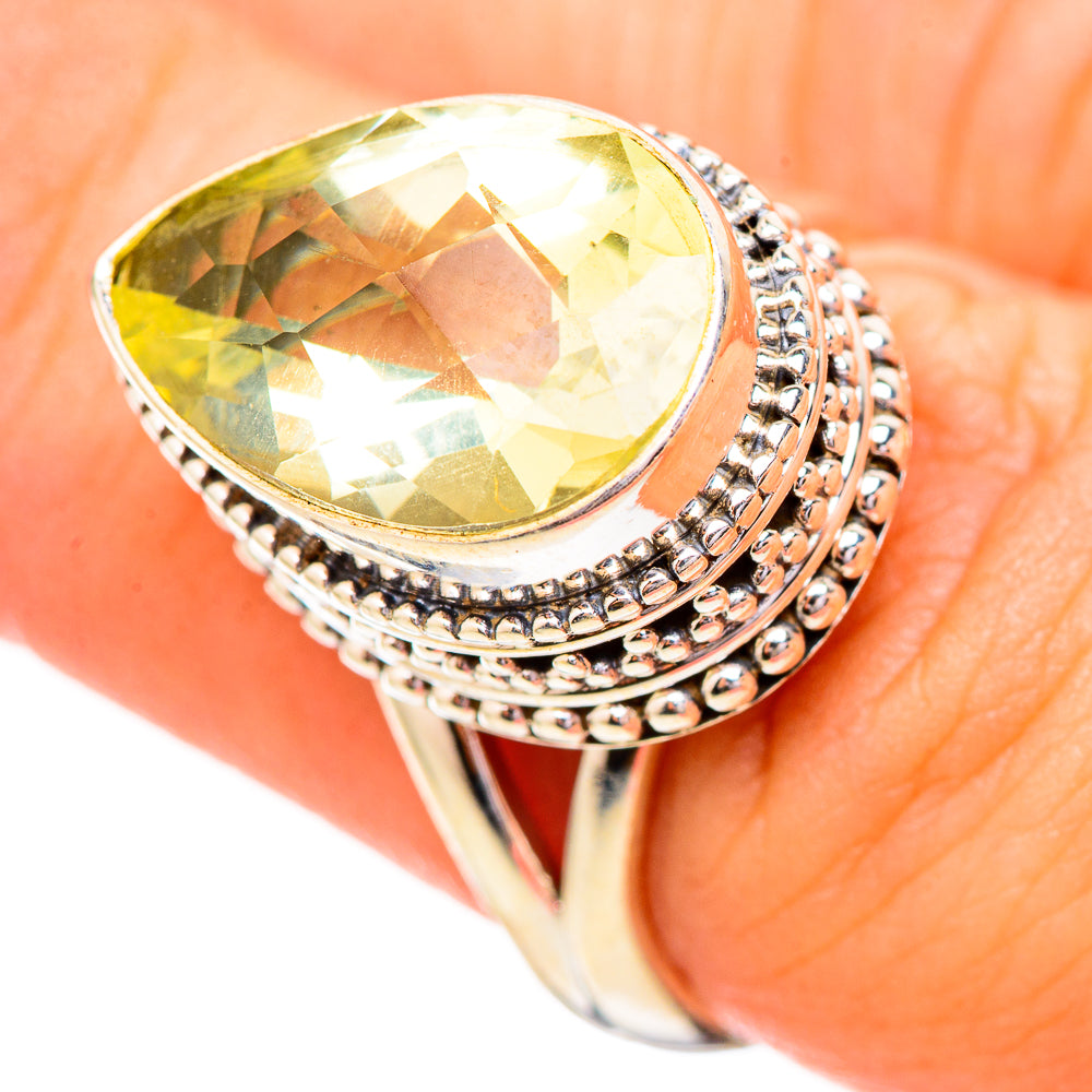 Citrine Rings handcrafted by Anasilvercos - RING115045