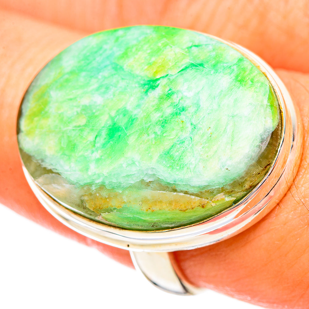 Peruvian Opal Rings handcrafted by Anasilvercos - RING115053