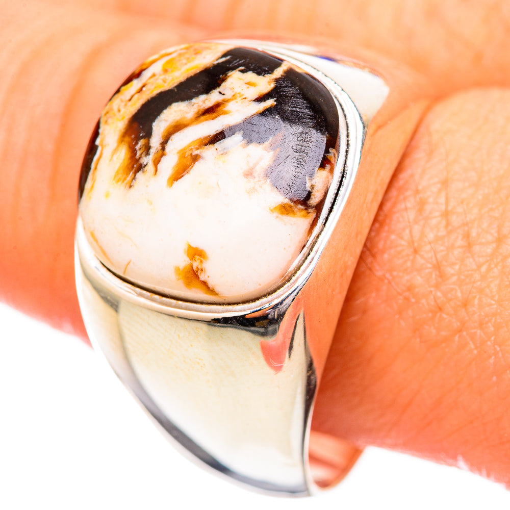 Peanut Wood Jasper Rings handcrafted by Anasilvercos - RING115055