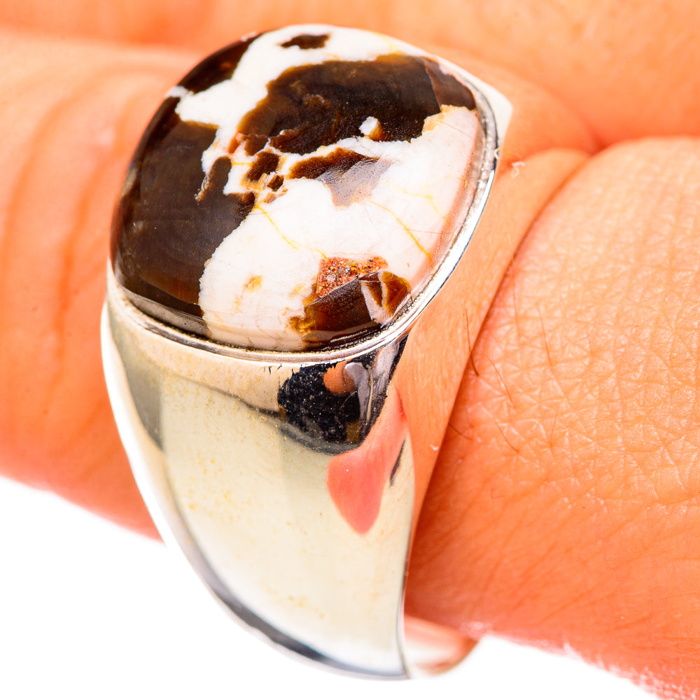 Peanut Wood Jasper Rings handcrafted by Anasilvercos - RING115056