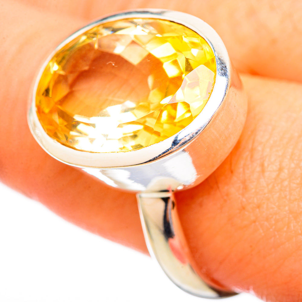 Citrine Rings handcrafted by Anasilvercos - RING115058