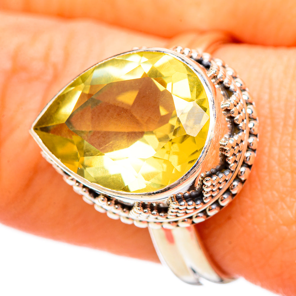 Citrine Rings handcrafted by Anasilvercos - RING115071