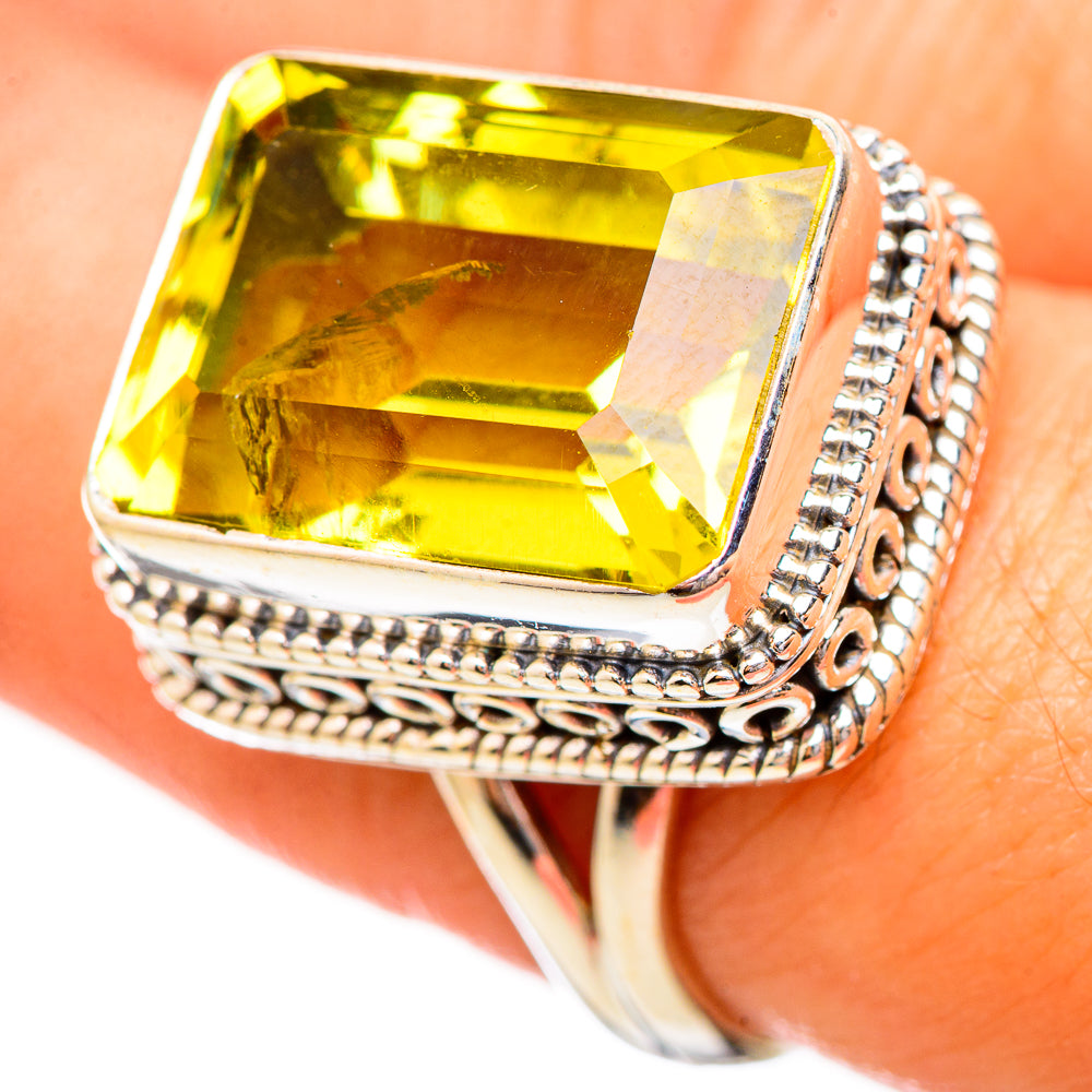 Citrine Rings handcrafted by Anasilvercos - RING115072