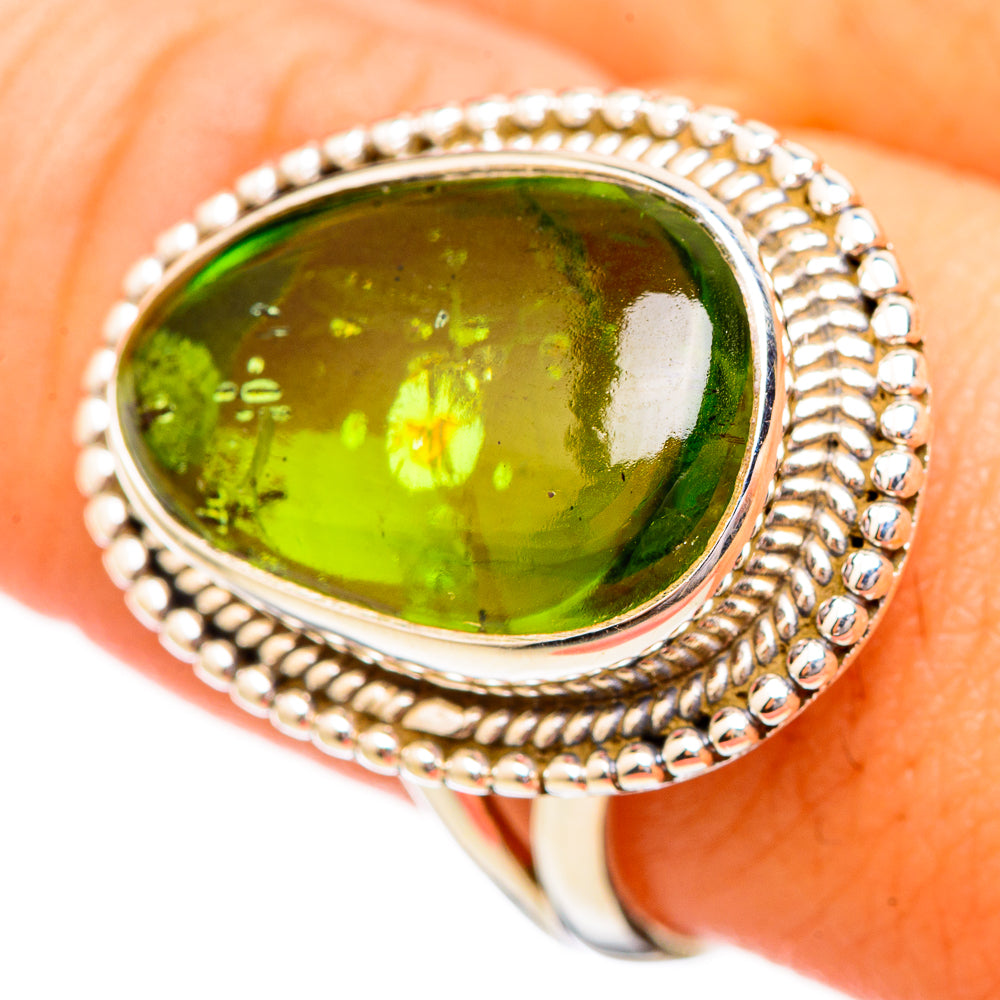 Peridot Rings handcrafted by Anasilvercos - RING115080