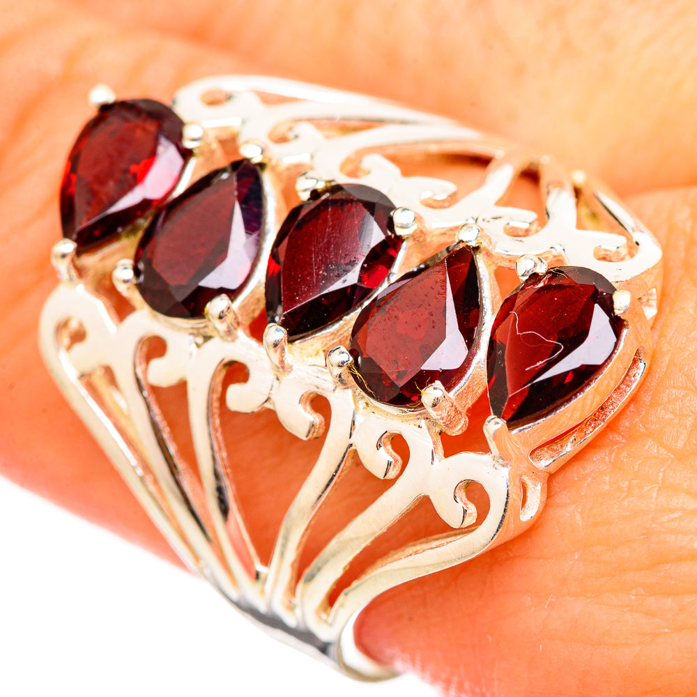 Garnet Rings handcrafted by Anasilvercos - RING115087