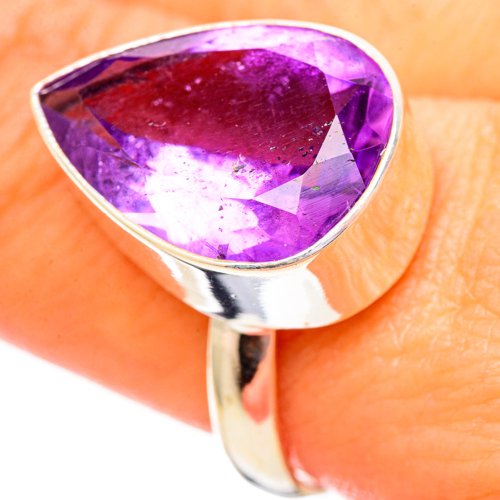 Amethyst Rings handcrafted by Anasilvercos - RING115090